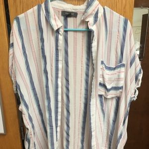 Striped Primark Button Down Shirt